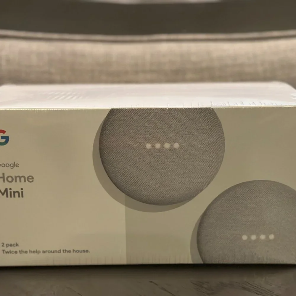 SEALED Google Home Mini 2 Pack NWT
